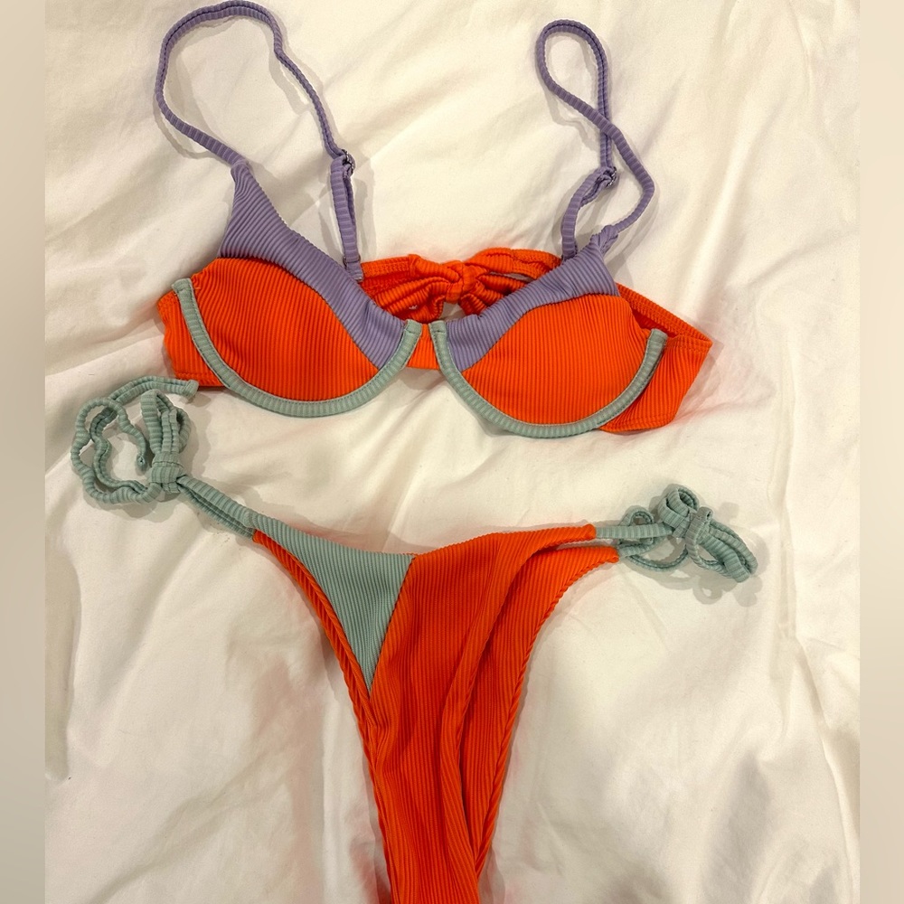Cute bright color summer bikini